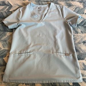 FIGS Dusty Blue Casma Scrub Top